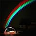 NOPTEG Rainbow Projector Room Night Light LED Color Lamp Magic Romantic Lights for Kids,add USB Cable as Gift (Rainbow)