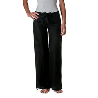 Love Tree Women's 100% Linen Wide Leg Pants at Amazon ...