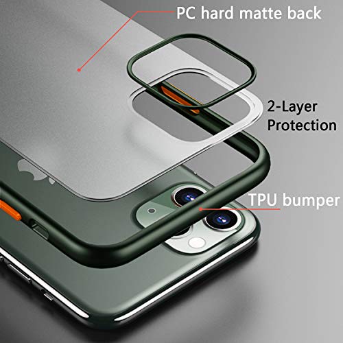 image for SEEKFULL iphone 11 Pro Case Midnight Green Ultra Thin for Men Women TP