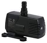 EcoPlus 290 GPH (1098 LPH, 17W) Submersible Water Pump w/ 6 ft Power Cord | Aquarium, Fish Tank, Fountain, Pond, Hydroponics