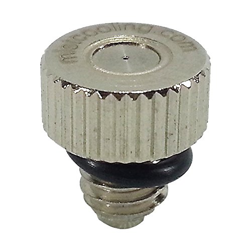 Brass Misting Nozzles For Outdoor Cooling System 0.015â€ Orifice -Thread 10-24-Pack of 22