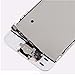 cellphoneage for iPhone 5S New LCD Touch Screen Replacement with Home Button and Camera Full Set Digitizer Diplay Assembly Replacement White + Free Tool Kits + Free Screen Protector (White.)