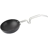 Eris Hard Anodized Mini Fry Pan/Tadka Pan, Black, 4.75"
