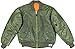 Army Universe MA-1 Air Force Military Bomber Flight Jacket (Sage Green, Size Medium - Chest 37