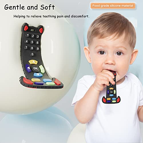 Silicone Remote Control Baby Teething Toys, Cat Shape Teething Toys for