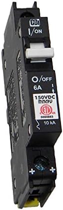 Midnite DIN Rail Mount Combiner PV Breaker - 6 Amp, 150 VDC, | MNEPV6