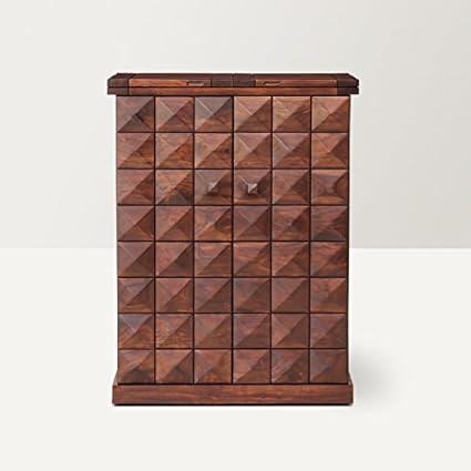 INDUSCRAFT ANTILIA Diamond Wine Cabinet SHEESHAM Wood::Wow!! What A Storage