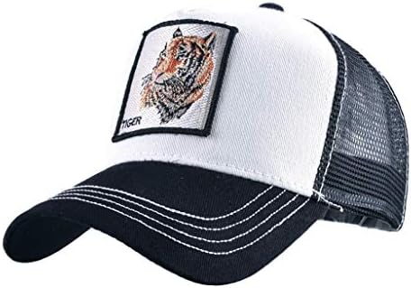 ABOURBAYUnisex Animal Mesh Trucker Hat Snapback Embroidered Patch Baseball Caps