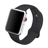 BICASLOVE Apple Watch Band 42mm 38mm Silicone Replacement Sport Strap for iWatch Bands Women Men