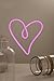 Ling's moment USB & Battery Powered Pink Heart Neon Lights Hanging Wedding Sign Novelty Decor Lights for Bedroom for Girls Women Sign for Bedroom Hawaii Party Bridal Shower Birthday Party Decor