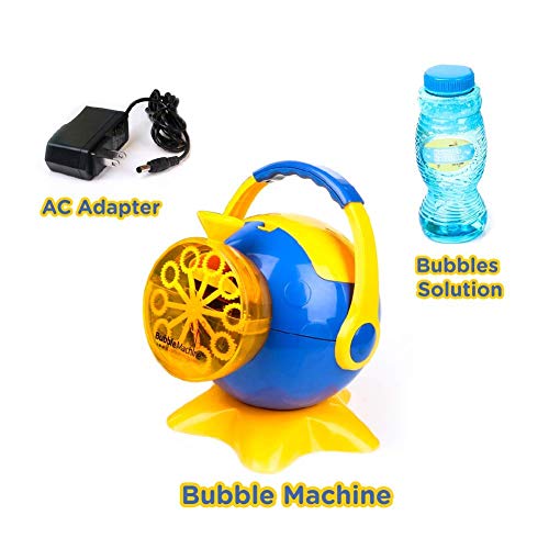 My Bubble Machine Battery Operated Bubble Blower Maker for Indoor Outdoor Party with AC