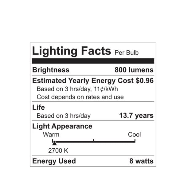 GE LED 8W A19 Bulbs 60W Equivalent Soft White Dimmable Frosted 800 Lumens 13 Year Life 12 Pack