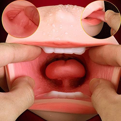 for Men Funny Egg Oral 3D Deep Throat Tongue Teeth Maiden Artificial Male ManualPussy
