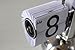 niceeshop(TM) Retro Flip Down Clock Internal Gear Operated,White' With Accessory Cable Tie