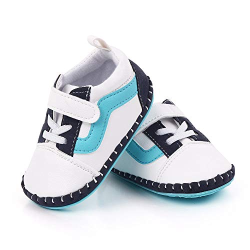 Lidiano Baby Boy Toddler Breathable Non Slip Rubber Sole Sneakers 0-18 Months (0-6 Months, Lake Blue) - Thumbnail 3