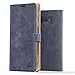 Snakehive Vintage Wallet for Samsung Galaxy Note 9 || Real Leather Wallet Phone Case || Genuine Leather with Viewing Stand & 3 Card Holder || Flip Folio Cover with Card Slot (Navy)
