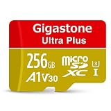 Gigastone 256GB Micro SD Card, A1 V30 Run App for Smartphone, UHD 4K Video Recording, High speed 4K Gaming 100MB/s, Micro SDXC UHS-I U3 C10 Class 10 Memory Card with Adapter