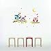 YJYdada Removable Waterproof Cartoon Animal Owl Wall Sticker for Kids Rooms Home Decor