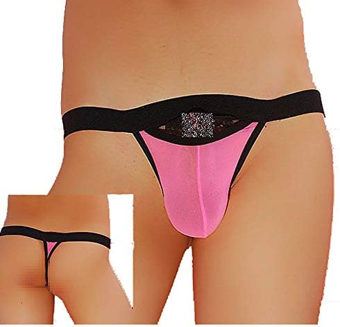 Sissy Pouch Panties Men's Lace Bikini Thong Girlie Underwear Sexy for Men
