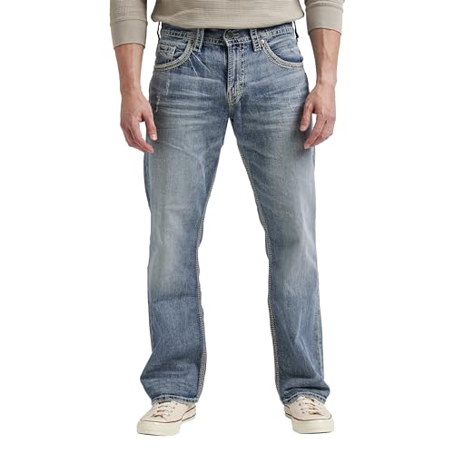 Silver Jeans Co. Gordie Relaxed Fit Straight Leg Jeans at Amazon