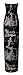 Forever Women's Sweetheart Graphic Strapless Long Maxi Dress, Tie Dye Black/Beige, 18/20 Plus