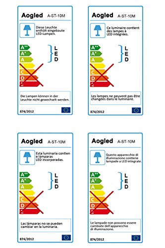 Aogled Striscia LED 10M,Bluetooth Strisce LED con Controllo APP e Telecomando,Strisce LED RGB con Sincronizzazione Musicale,Strisce Luminose 5050 LED per Interni,Camera da Letto,Soggiorno,Cucina,Feste