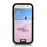 Samsung Galaxy S7 Waterproof Case, Meritcase Galaxy S7 IP68 Full Body Waterproof Dirt Proof Snowproof Shockproof Case for Outdoor Swimming Surfing Diving Snorkeling (Black)
