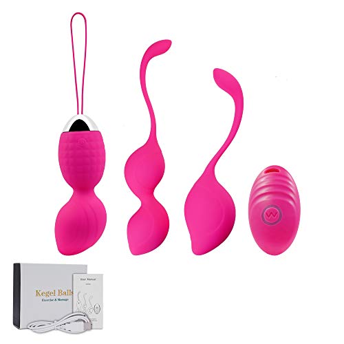 Kegel Exercise Weights & Massage Ball Ben Wa Balls Kegel Balls Beginners & Pleasure- 2-in-1 Pelvic Exercise Balls – 100% Silicone & Easy to Clean,Peach,ALKAID