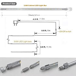 Cefrank Under Cabinet Light Strip, 3 x