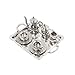 MonkeyJack 10 Pieces Silver Alloy Tea Lid Pot Cups Tray Set for 1:12 Dollhouse Miniatures Doll Home Furniture Decoration