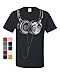 Huge Hanging Headphones T-Shirt DJ Music Tee Shirt