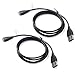 2-PACK Fitbit HR Charging Cable With Screen Protector Extra Long (3.3ft), TUSITA Replacement USB Charge Charger Wire cord For Fi