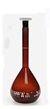 Amber volumetric flasks class “A” NS 10/19 10ml