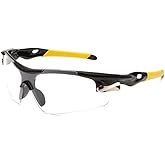 JJ LMS Pickleball Protective Eyewear – Clear Lens Sports Goggles with Adjustable Strap | Anti-Fog Safety Glasses for Indoor & Outdoor Play