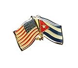 United States Cuba Friendship Flag Lapel Pin