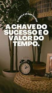 Livro A CHAVE DO SUCESSO É O VALOR DO TEMPO.: O tempo é um bem valioso