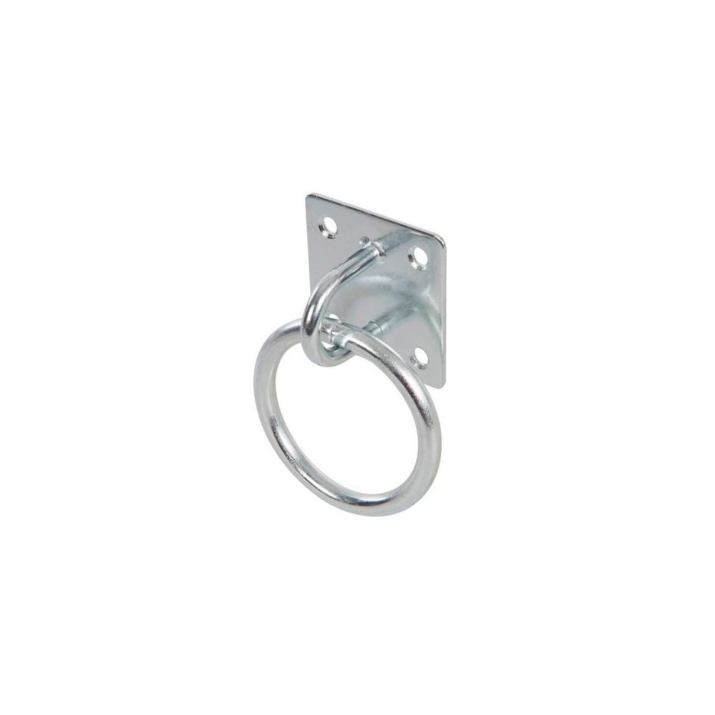 Fixman 302410 Chain Plate Electro Galvanised Ring 50 mm x 50 mm, Silver