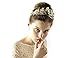Bridal Tiara Wedding Crown Leaf Headband Grecian Wreath Laurel Wedding Goddess Headpiece with Crystal and Pearl