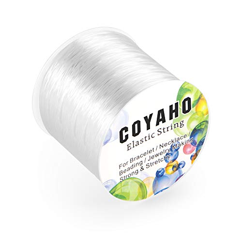 100m/328ft Stretchy String for Bracelets, 1mm Elastic String for