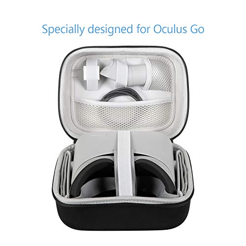 Hard case for Oculus Go, Oculus go case JSVER Carrying case for Oculus Go Virtual Reality Headset and Controllers Accessories Hard EVA Protective Travel Case specifically for Oculus go (Black)