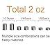 Ruisita 2 Ounce Tungsten Weights Tungsten Cylinders Weights in Assorted Sizes to Boost Your Speed