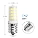 Aooshine Ceramic E17 LED Microwave Bulb 5 Watt Daylight White 6000K Intermediate Base 45W Equivalent, Non-dimmable, 2-Pack