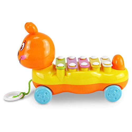 Mini Cartoon Caterpillar Xylophone Toy Hand Knock Glockenspiel Piano Toy Musical Instrument Educational Music Toy Kids Gifts - Thumbnail 3