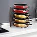 Simple Trending Pan and Pot  Lid Organizer Rack Holder, Kitchen Counter and Cabinet Organizer, Bronze