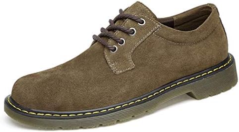Amitafo Men's Lace Up Brogues Suede Oxford Dress Shoes Leather Casual Shoes Black Blue Brown Size UK 5.5-10.5