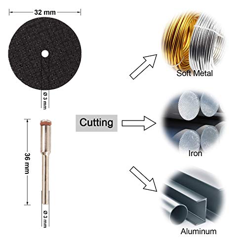 Hojas-de-Sierra-Circular-Set-ZFYQ-Mini-Disco-Corte-Diamante-Mini-Hoja-de-Sierra-Circular-HSS-Mini-Disco-de-Corte-de-Resina-3mm-Mandril-para-Cortar-Madera-Piedra-Metal-Paquete-de-30-Piezas