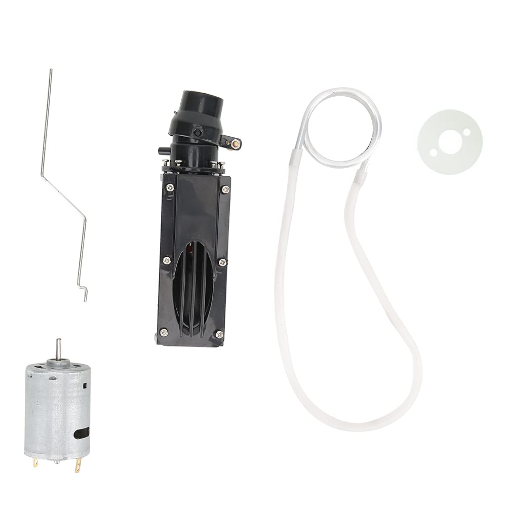 Dilwe RC 380 Motor Water Jet Pump Propeller for Boat Model (Black, 1:24 Scale, 6-12V, 7.2V, 115g, Unisex, Children, RC Enthusiasts, Hobbyists, Older Kids, Adults)