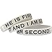 SayitBands 3 He is First I am Second Wristband Silicone Bracelet