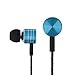 Headphones, in-Ear Bass Earphones with Microphone Noise-isolating Sports Earbud Wired 3.5mm Headset w/Volume Control (Gift Wrapped) for Apple iPhone 6 6s, Samsung Galaxy S7, iPod, MP3 Player (Blue)