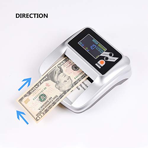 MASMARS Counterfeit Money Checker Bill Detector Machine 2 in 1 with 5